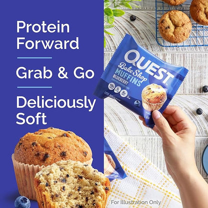 Quest Bake Shop Muffin - Blueberry (8 Muffins)