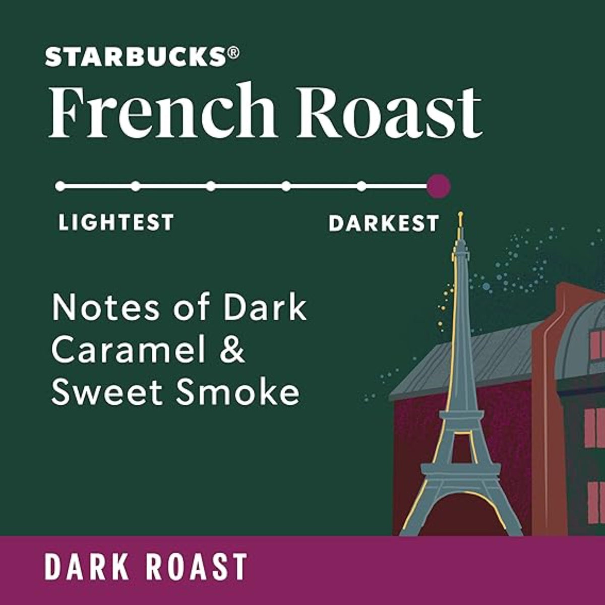 Starbucks K-Cup Coffee Pods, Dark Roast Coffee, French Roast for Keurig Brewers, 100% Arabica, 4 boxes (96 pods total)