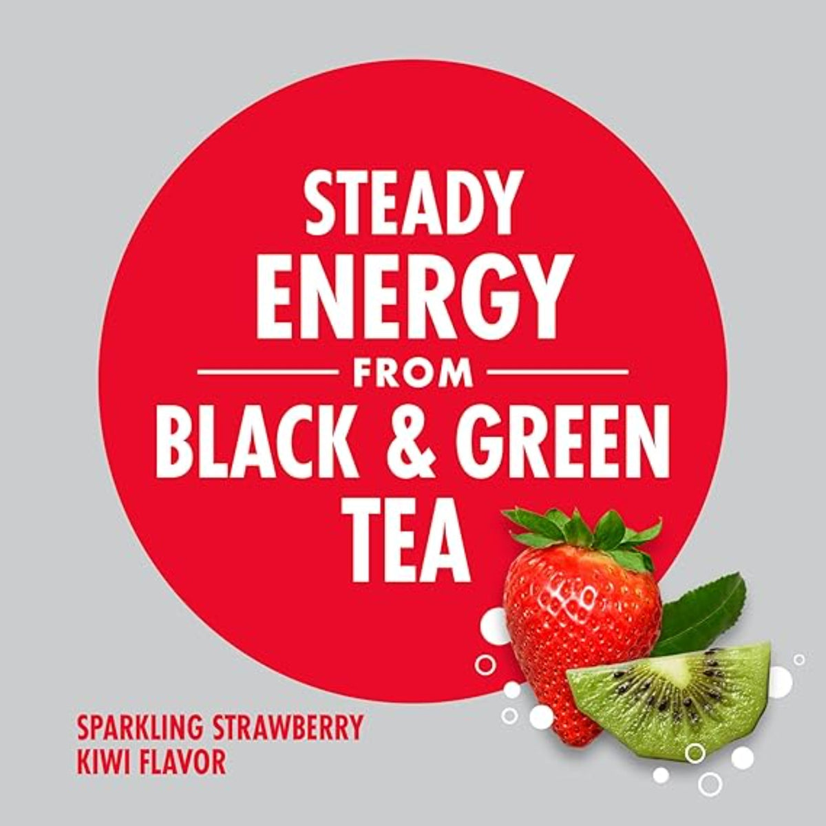 V8 +SPARKLING ENERGY Strawberry Kiwi Energy Drink, Made With Real Vegetable And Fruit Juices, 11.5 FL OZ Can (Pack Of 12)
